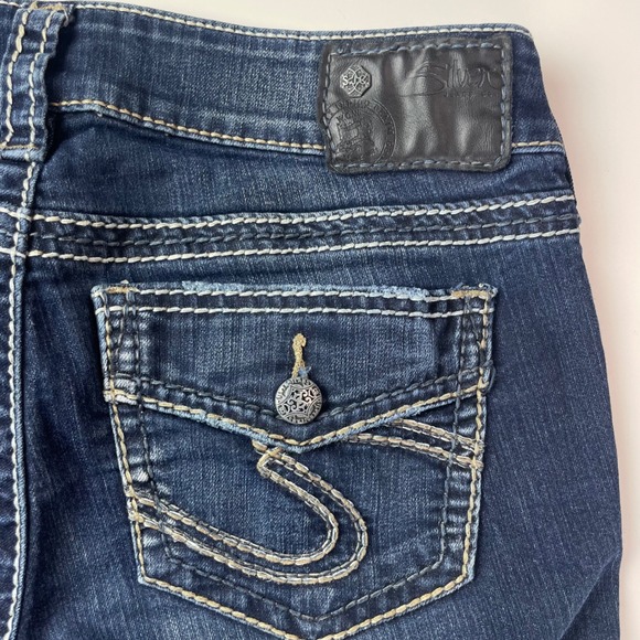 Silver Jeans Co Suki Skinny Dark Wash Mid Rise Denim Jeans W27 L31 L9113SSR409 - Picture 8 of 16